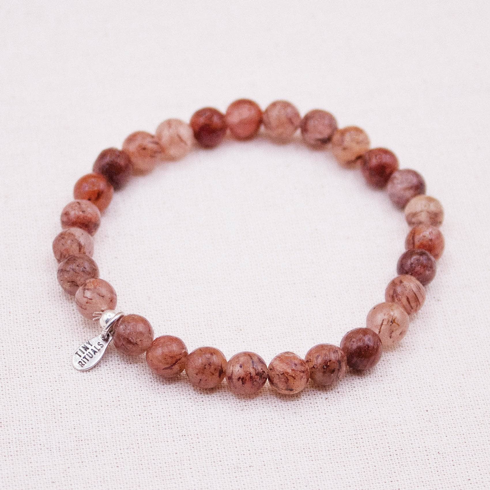 African Red Ghost Energy Bracelet - 6mm - Image 3