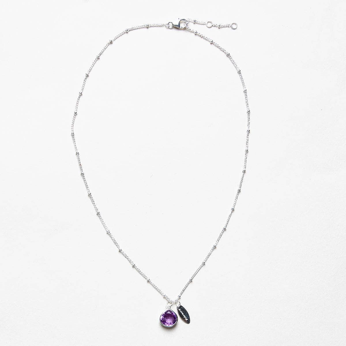 February Amethyst Birthstone Necklace - Image 3
