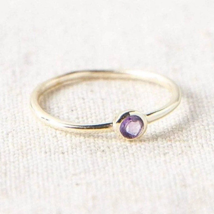 Amethyst Silver or Gold Ring - Image 4