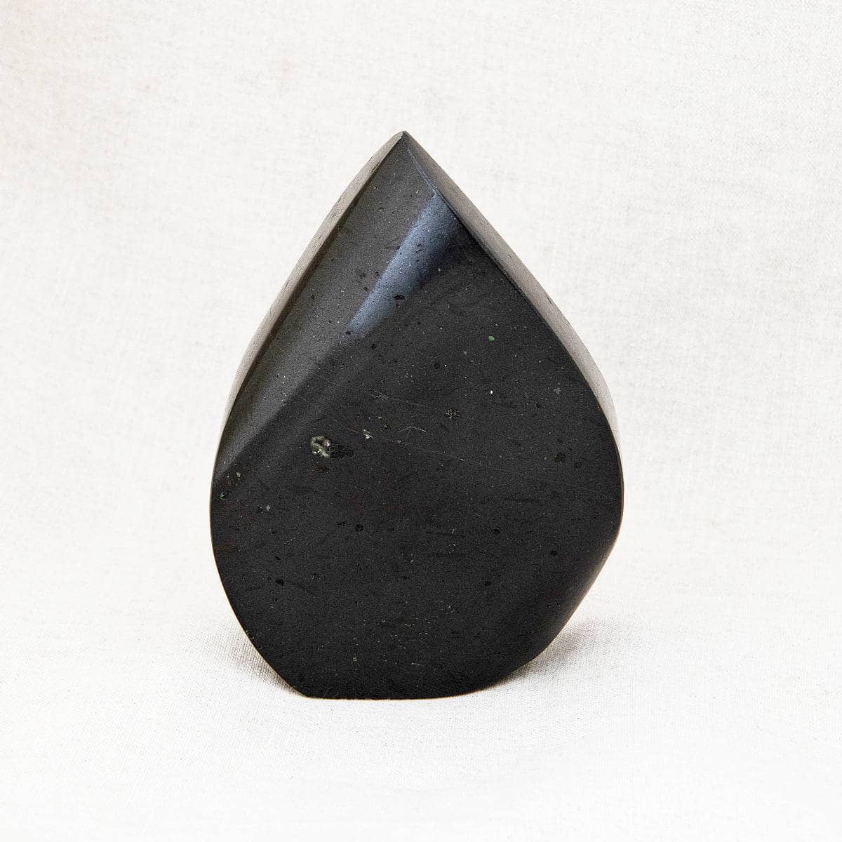Black Tourmaline Flame Freeform Crystal - Image 3