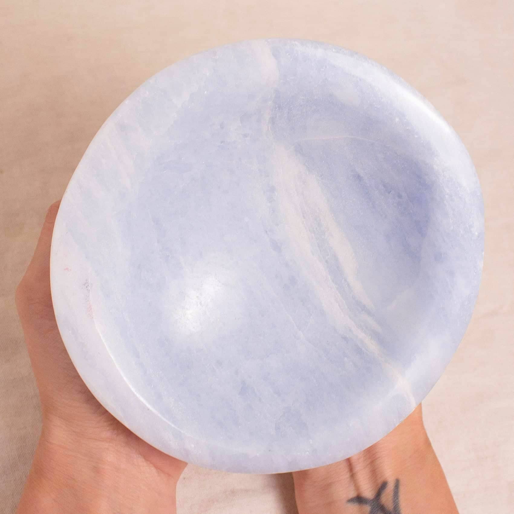 Blue Calcite Crystal Bowls - 1 of A Kind - Image 16