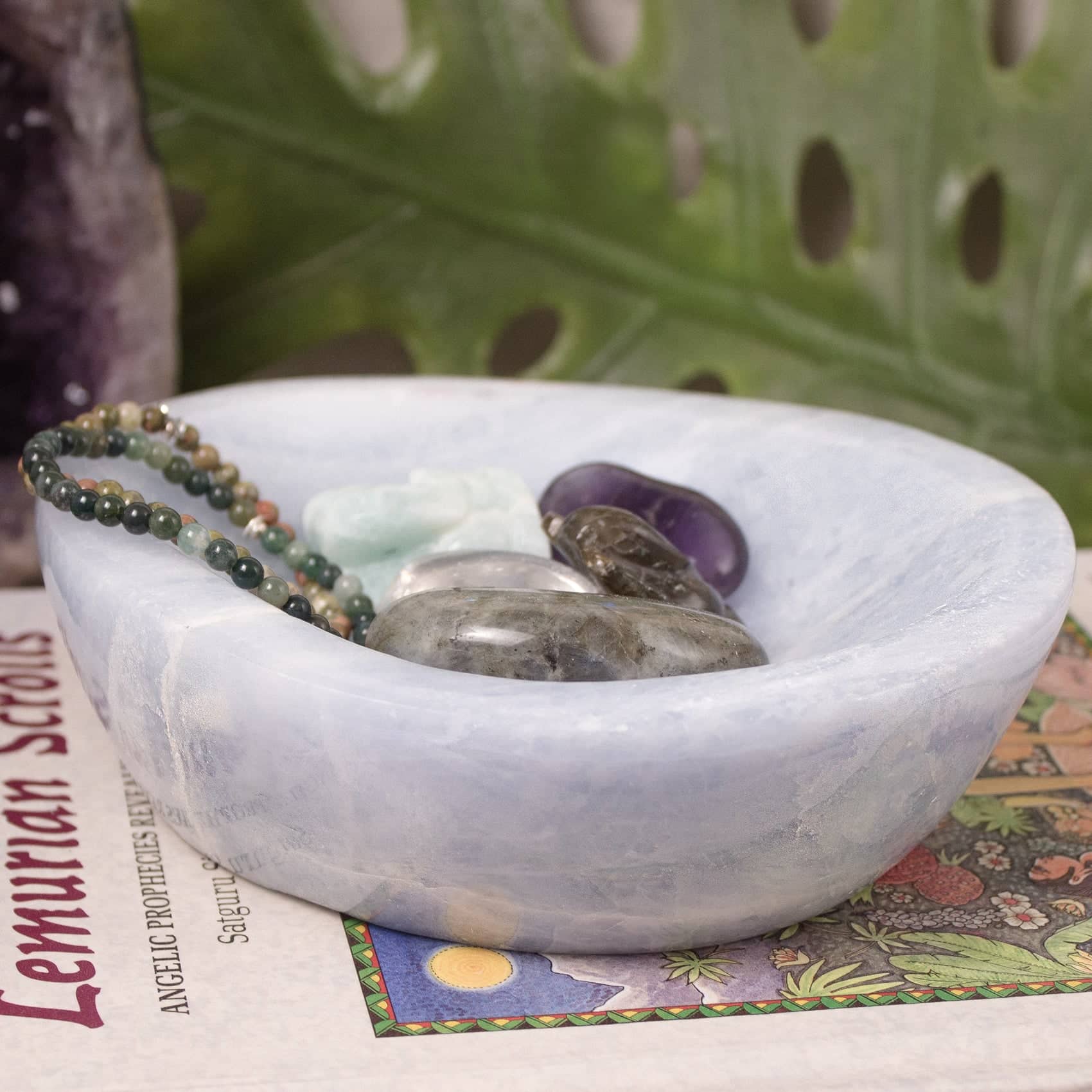 Blue Calcite Crystal Bowls - 1 of A Kind - Image 17