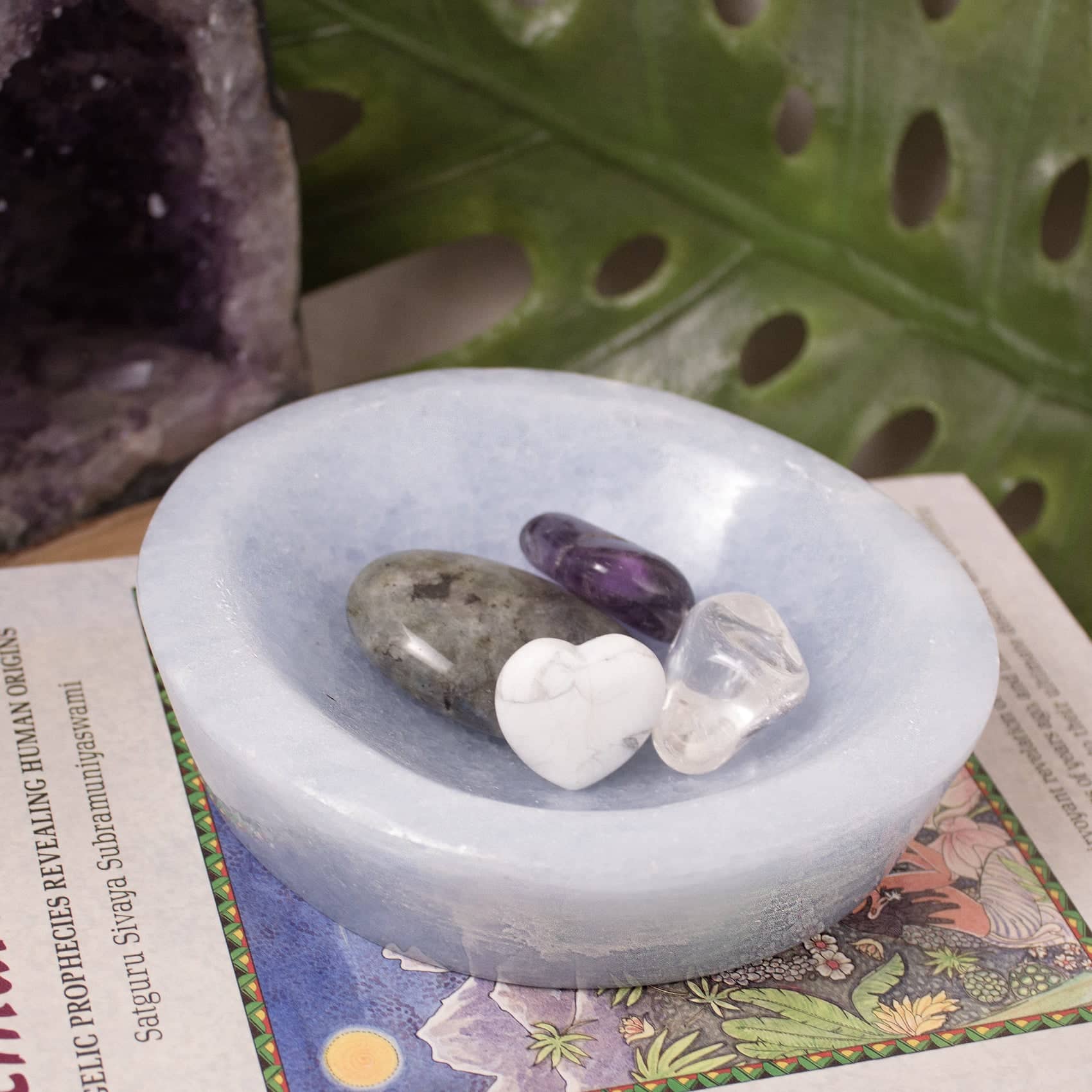 Blue Calcite Crystal Bowls - 1 of A Kind - Image 3