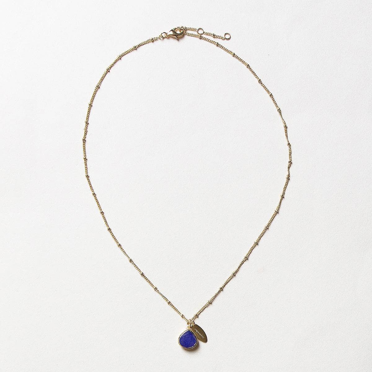 September Blue Sapphire Birthstone Necklace - Image 3