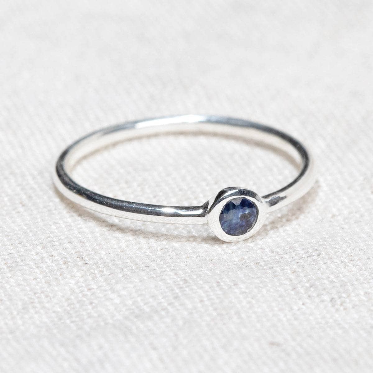 Blue Sapphire Silver or Gold Ring - Image 4