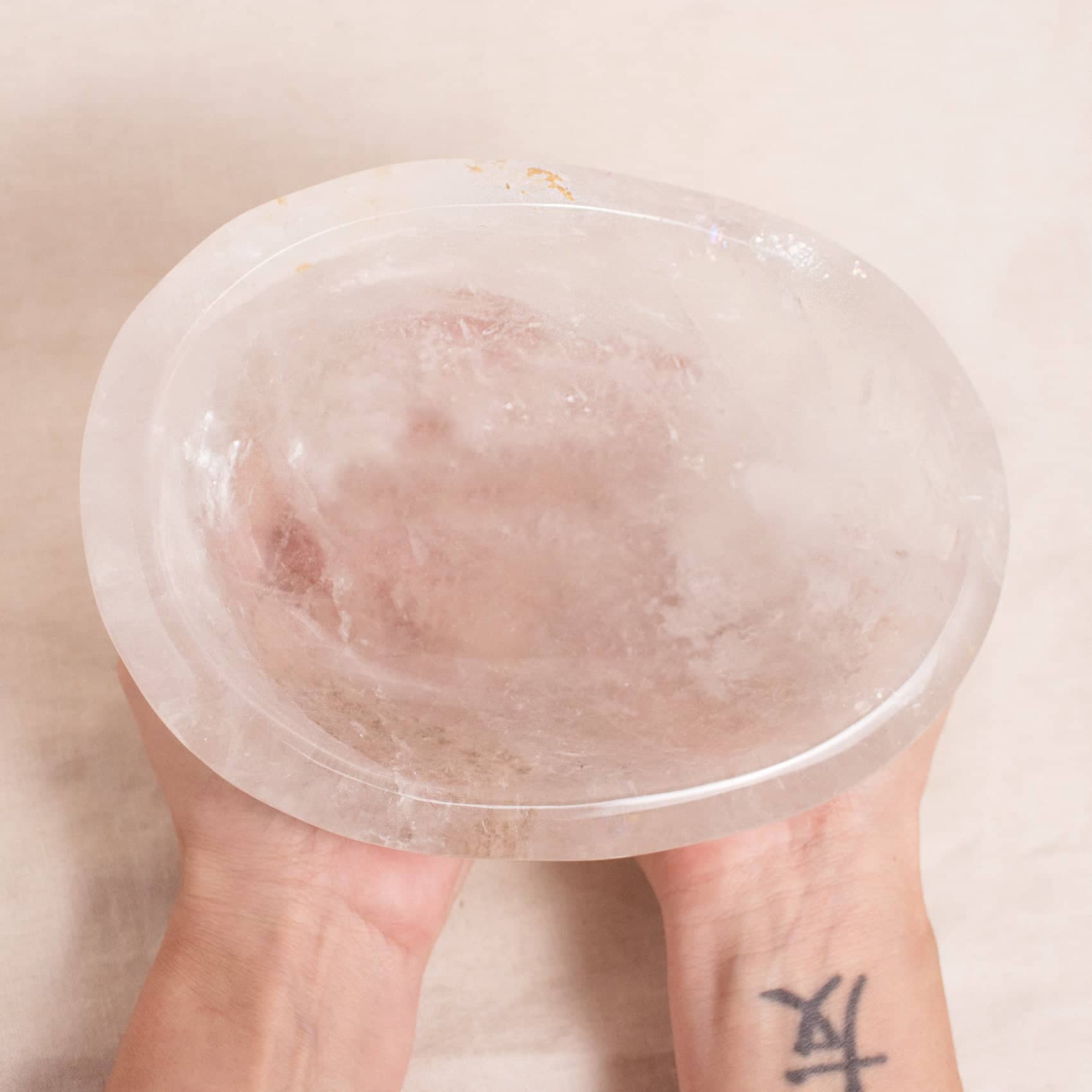 Rare Clear Quartz Crystal Bowls - Large - 1 of a Kind - Image 32