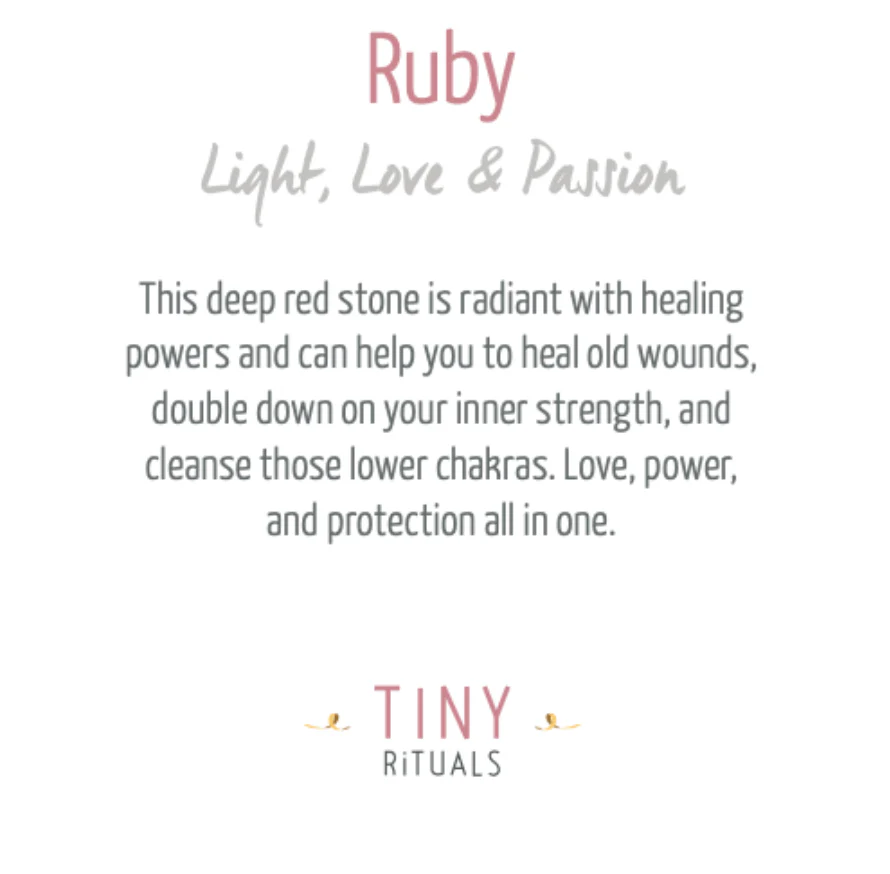 Delicate Ruby Crystal Point Necklace - Image 7