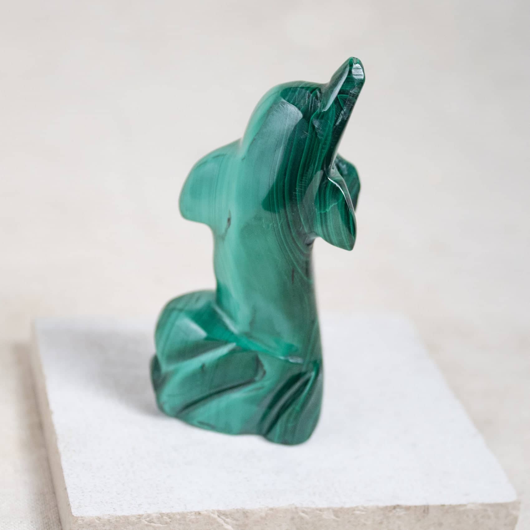 Genuine Malachite Dolphins - Hand Carved - 1 of a Kind - Image 34