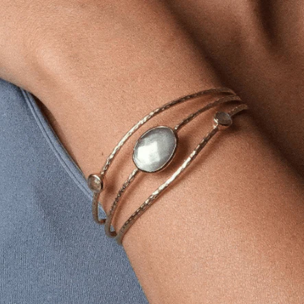 Labradorite Gold or Silver Bracelet - Image 4