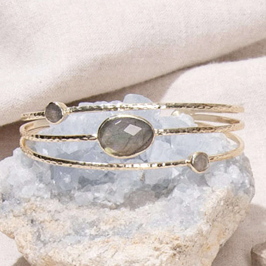 Labradorite Gold or Silver Bracelet - Image 6
