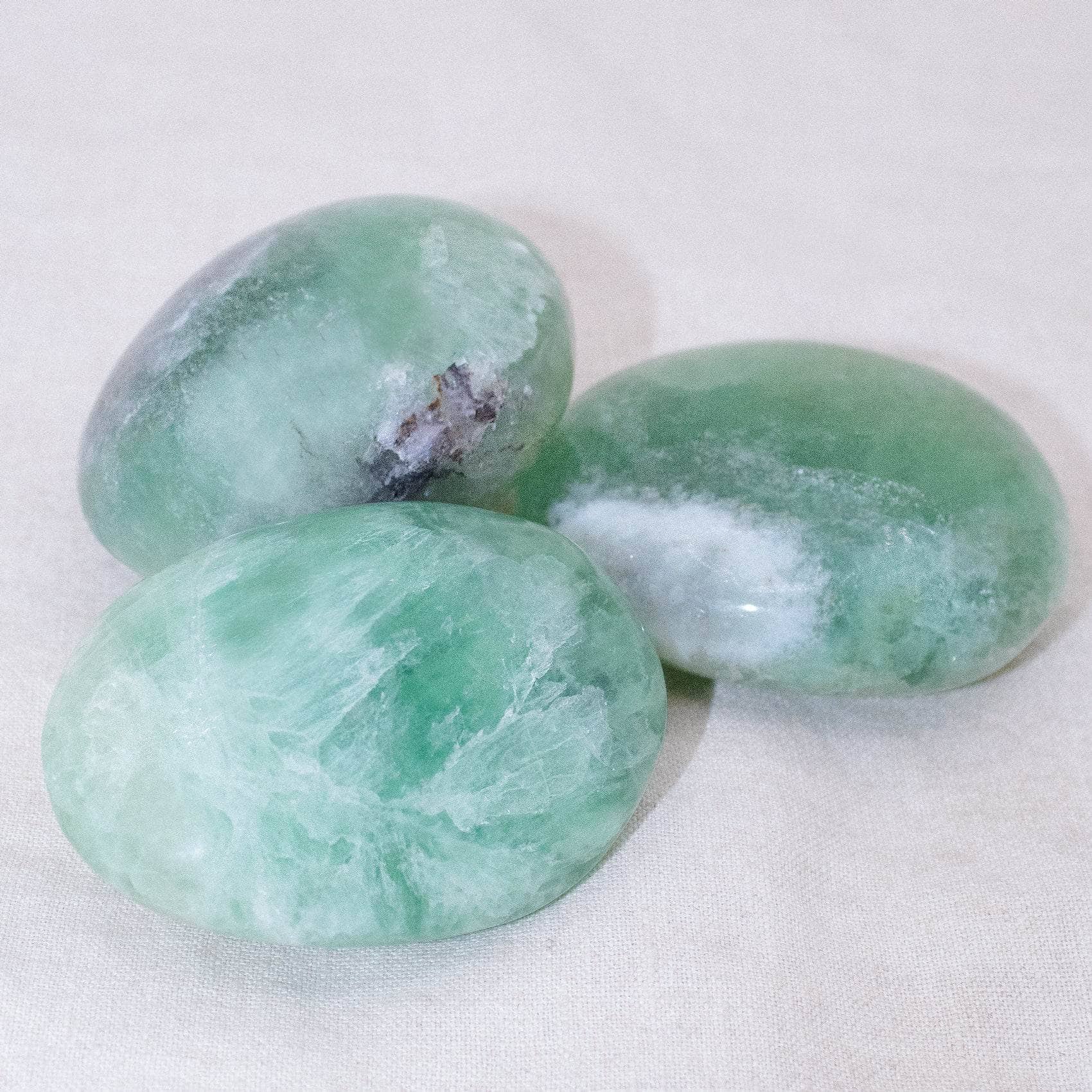 Green Fluorite Palm Stones - AAA Premium Quality - Image 5