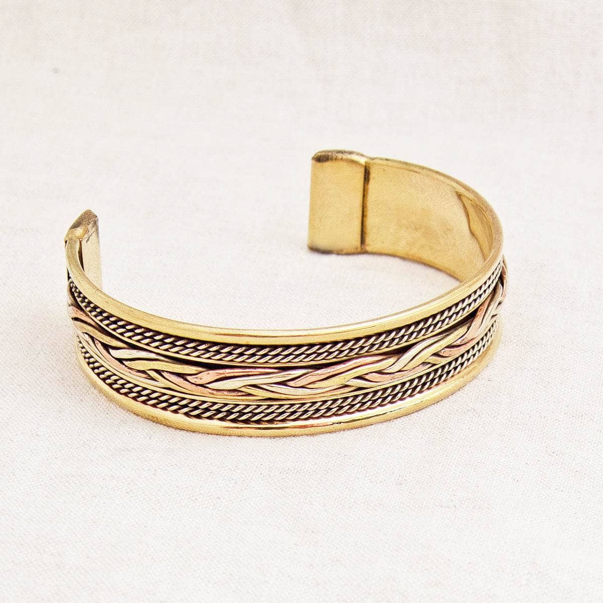 Tibetan Handcrafted Copper Braided Rope Healing Bracelet - Image 7