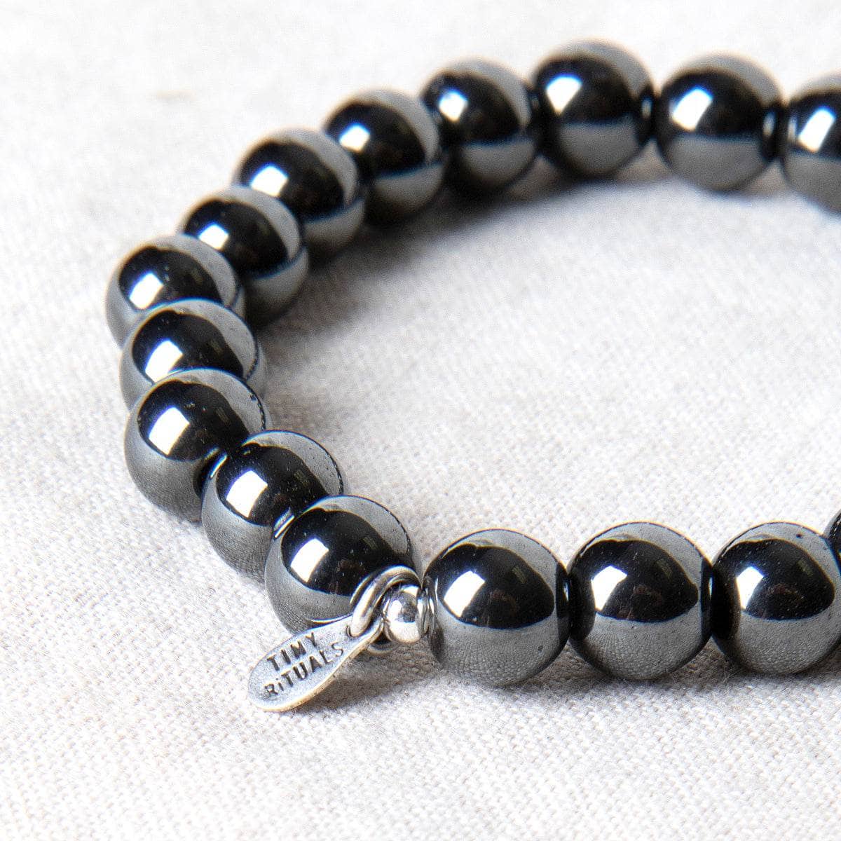 Hematite Energy Bracelet 8mm - Image 4