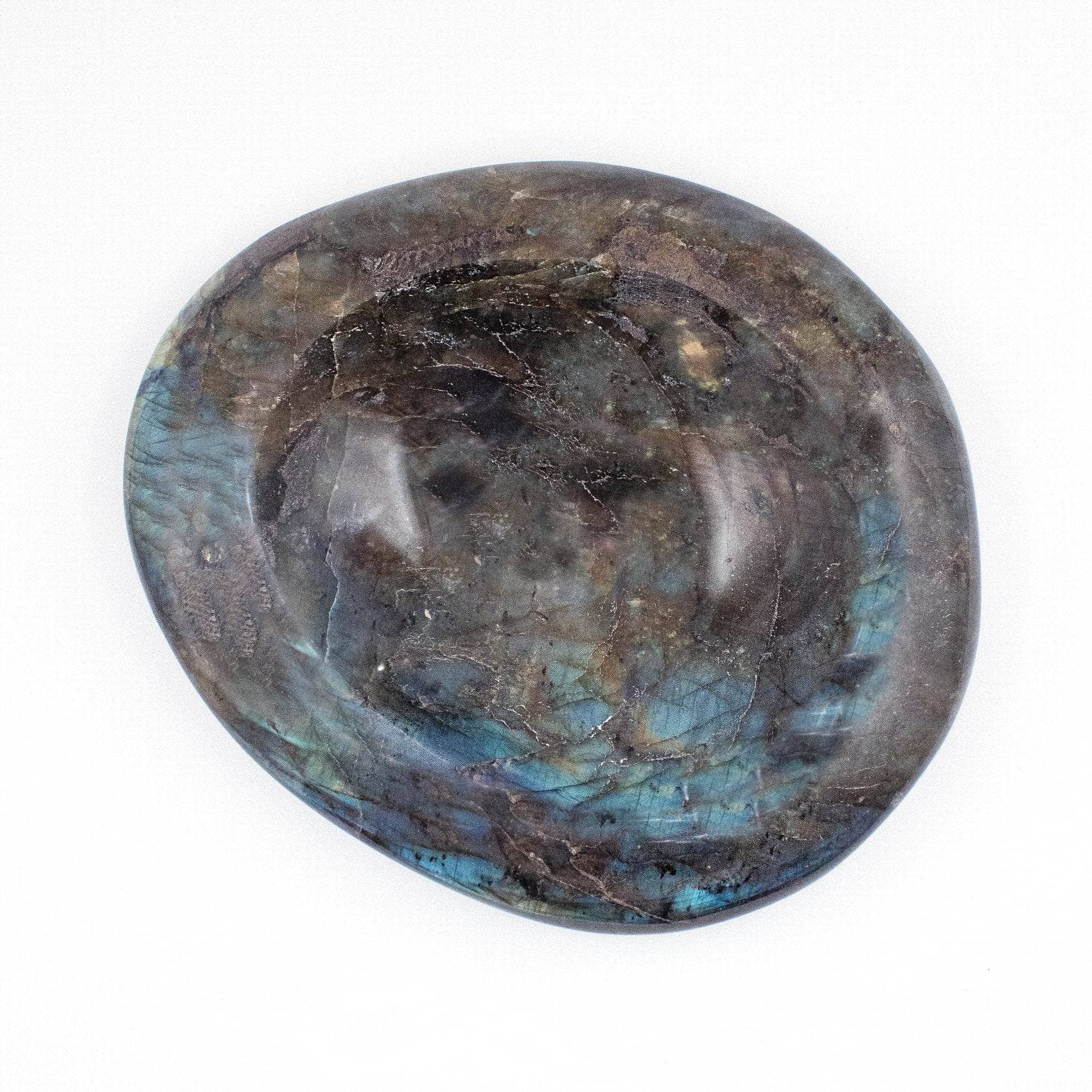 Genuine Labradorite Blue Flame Bowl - 1 of a Kind - Image 14
