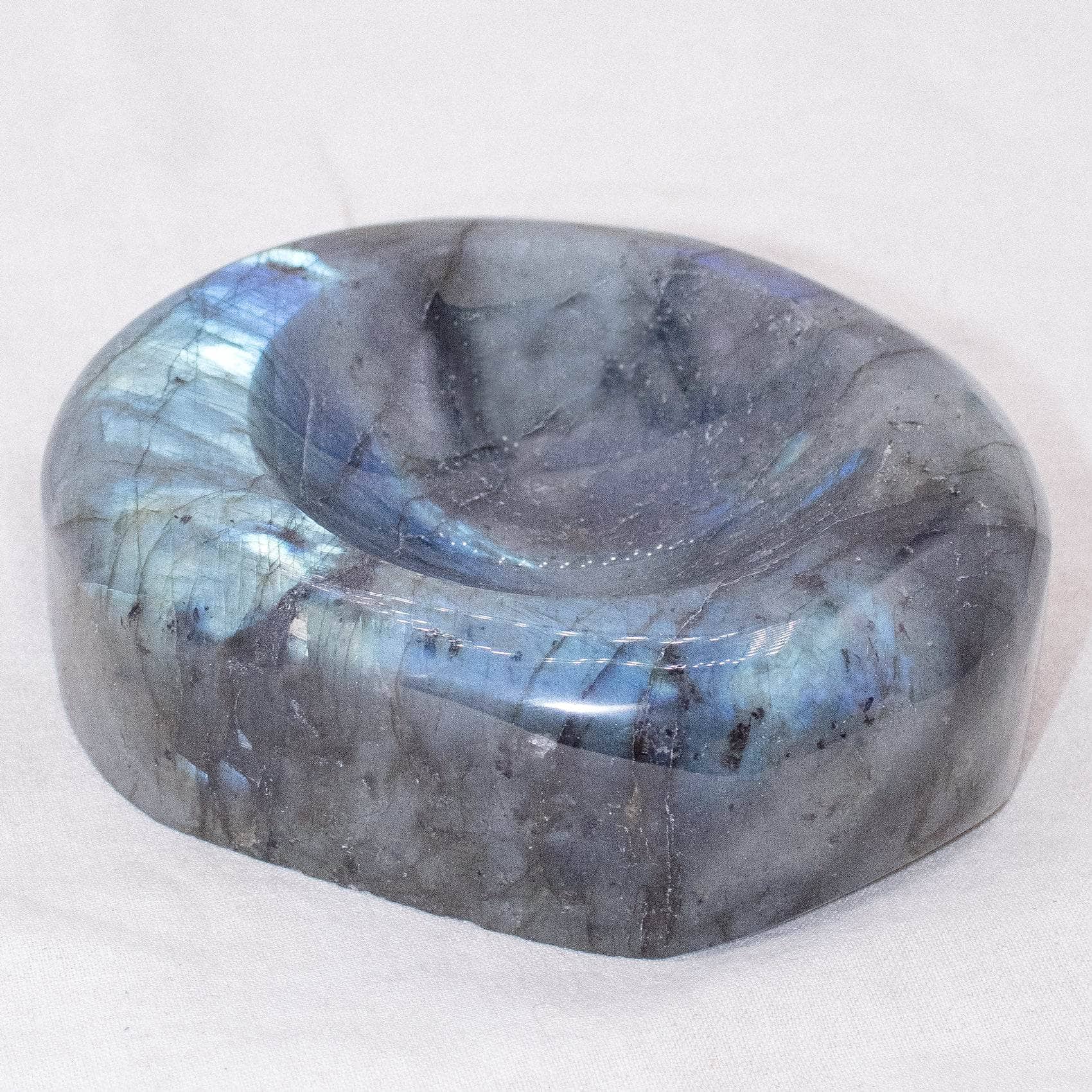 Genuine Labradorite Blue Flame Bowl - 1 of a Kind - Image 26