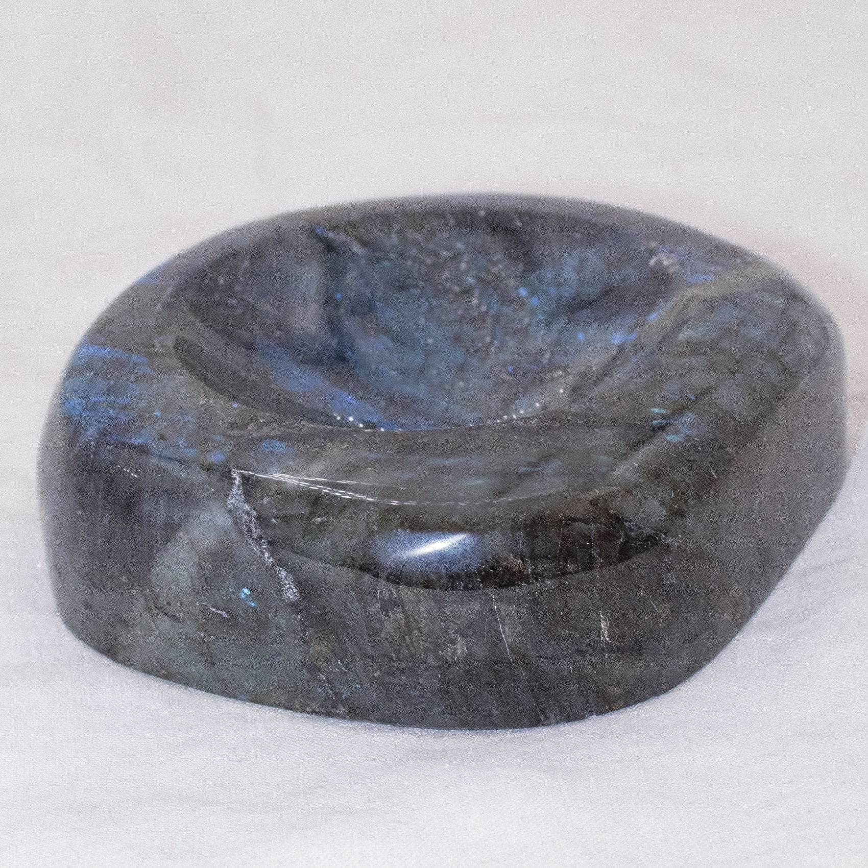 Genuine Labradorite Blue Flame Bowl - 1 of a Kind - Image 30
