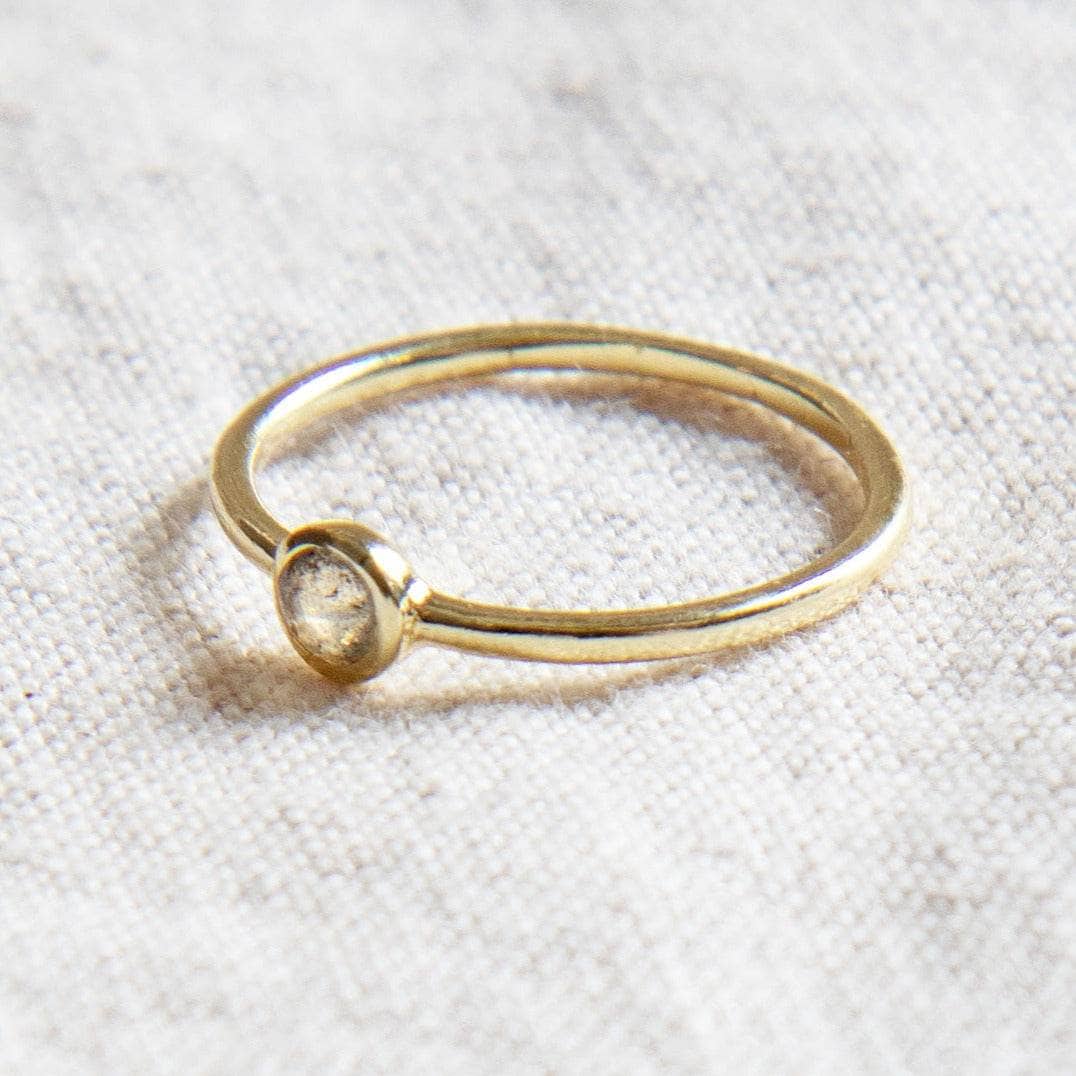 Labradorite Silver or Gold Ring - Image 6