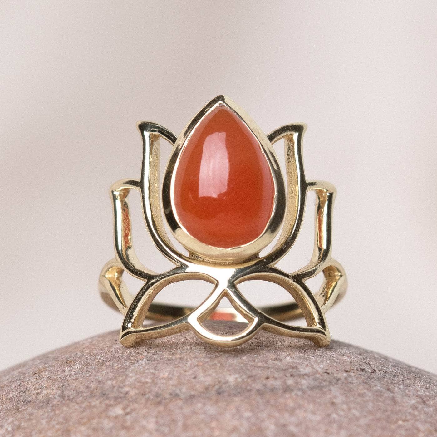 Lotus Gemstone Ring - Image 3