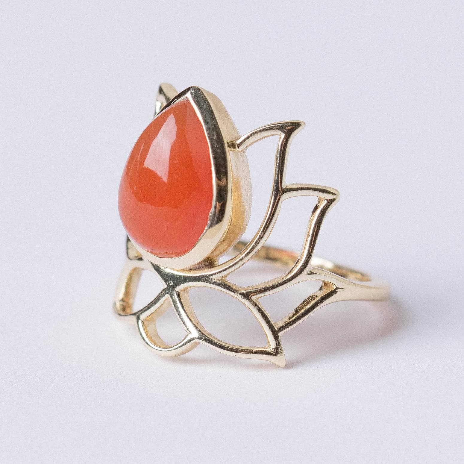 Lotus Gemstone Ring - Image 5
