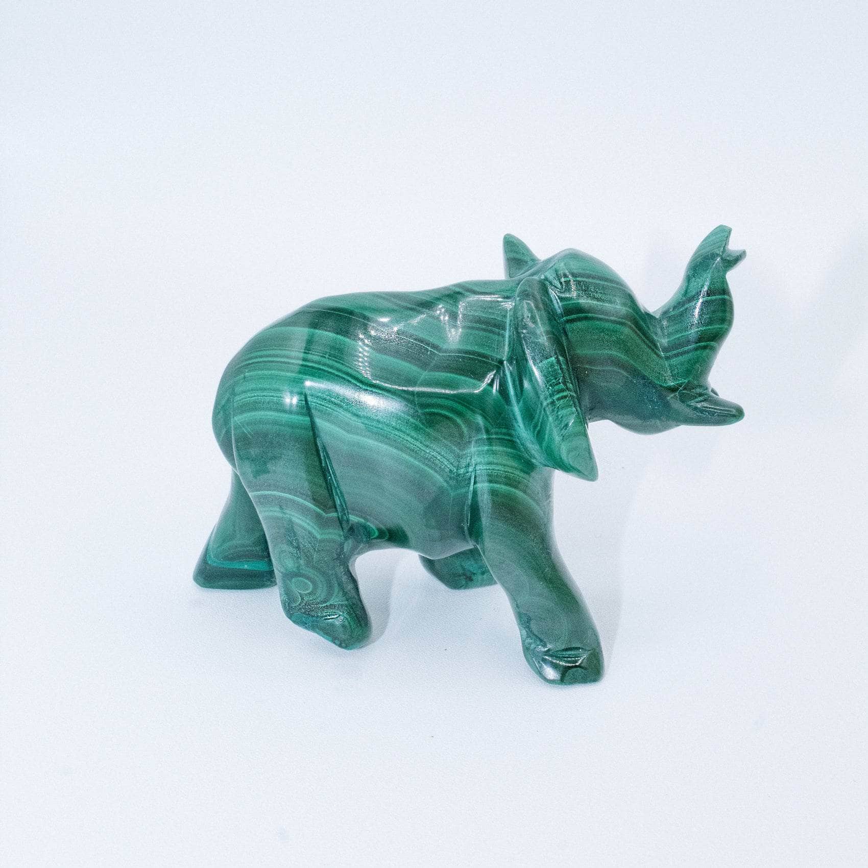 Genuine Malachite Elephants - Hand Carved - 1 of a Kind - Image 60