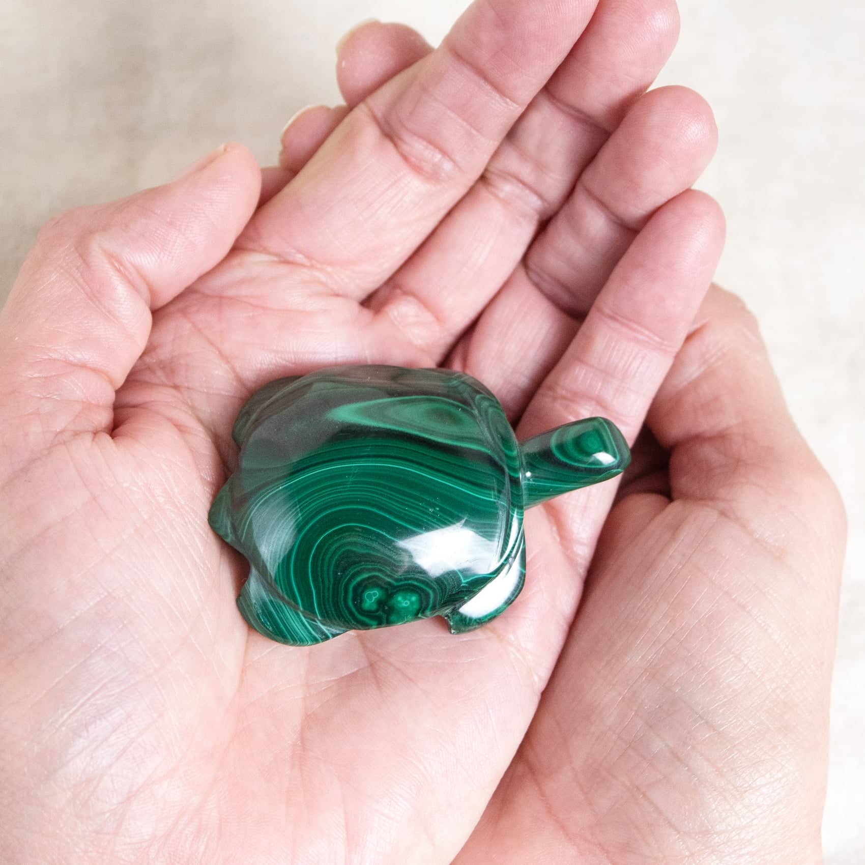 Genuine Malachite Turtles- Hand Carved - 1 of a Kind - Image 11