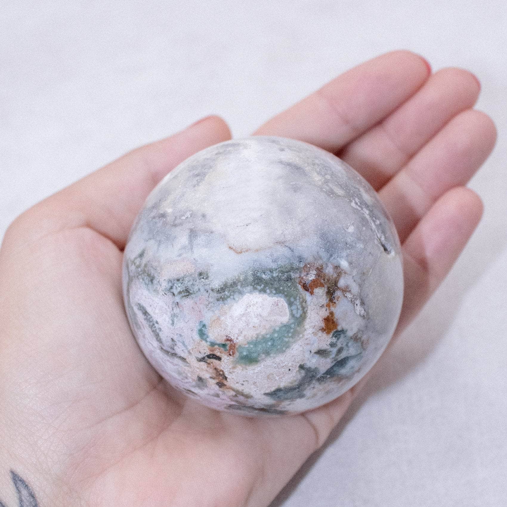 Natural Ocean Jasper Sphere - AAA Premium Quality - Image 13