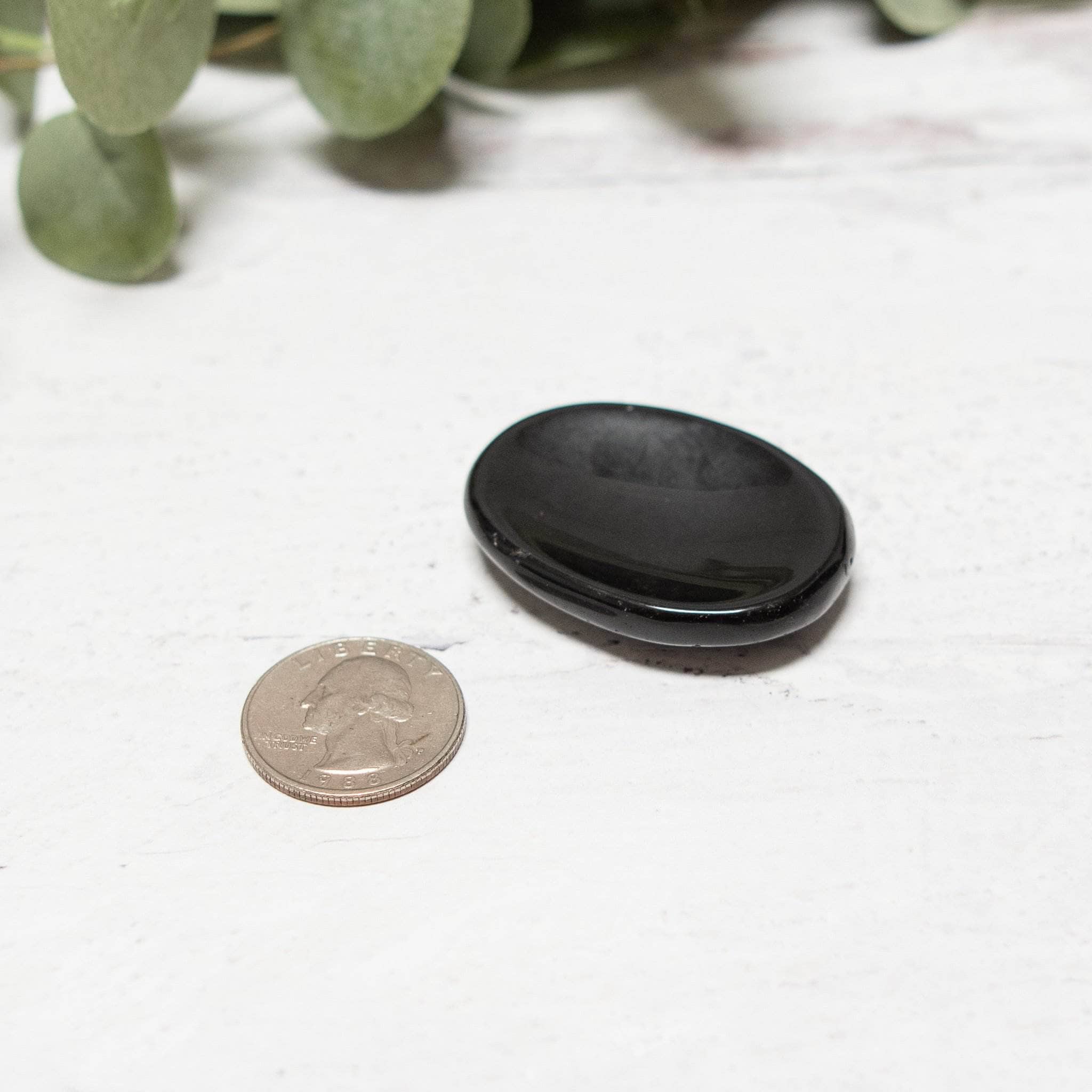 Black Obsidian Worry Stone - Image 4