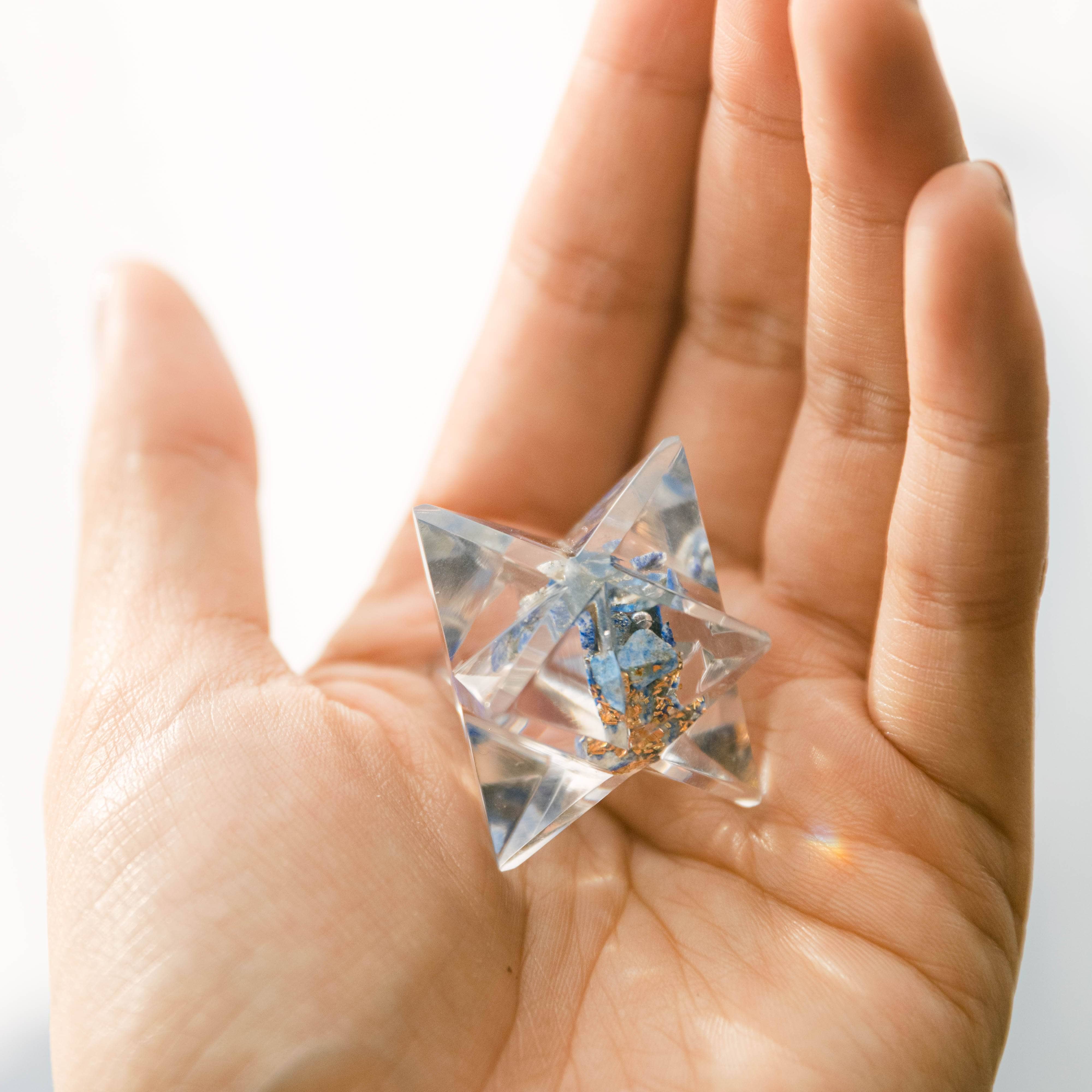 Tiny Gemstone Orgone Merkaba - Image 15