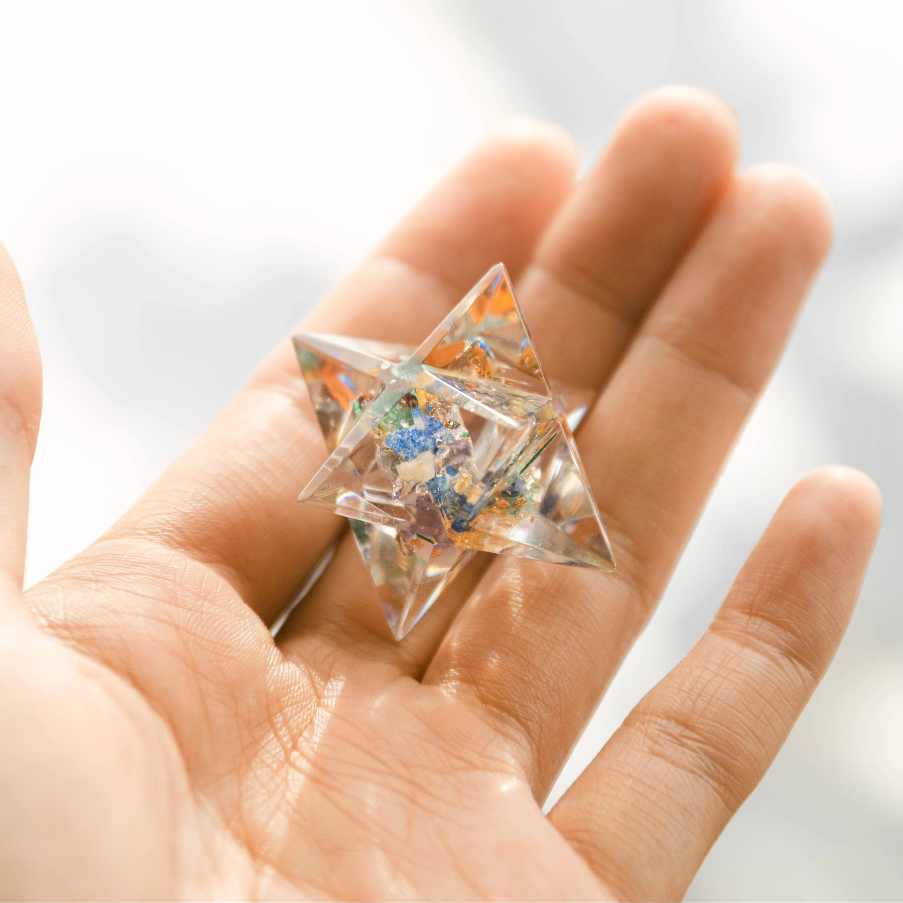 Tiny Gemstone Orgone Merkaba - Image 19