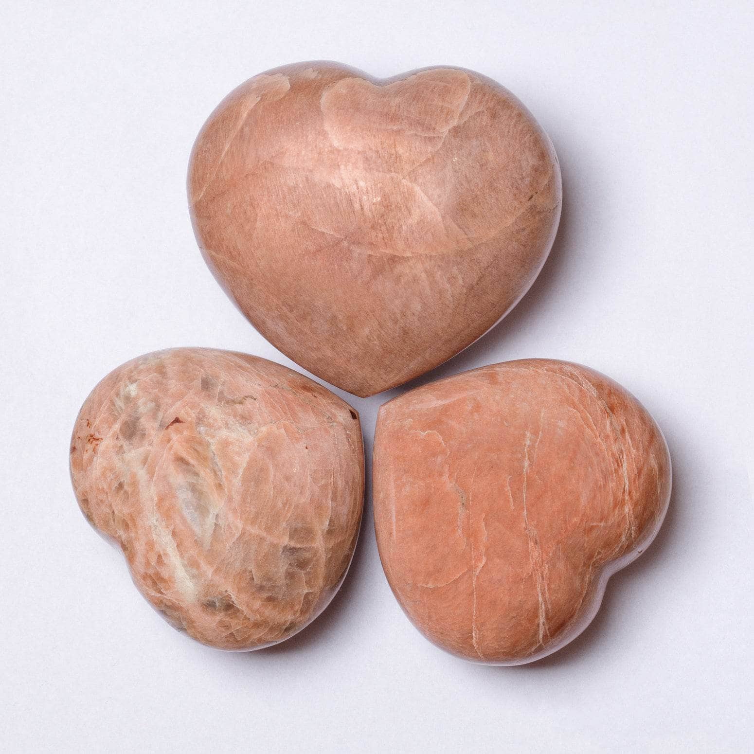 Peach Moonstone Hearts - AAA Premium Quality - Image 12