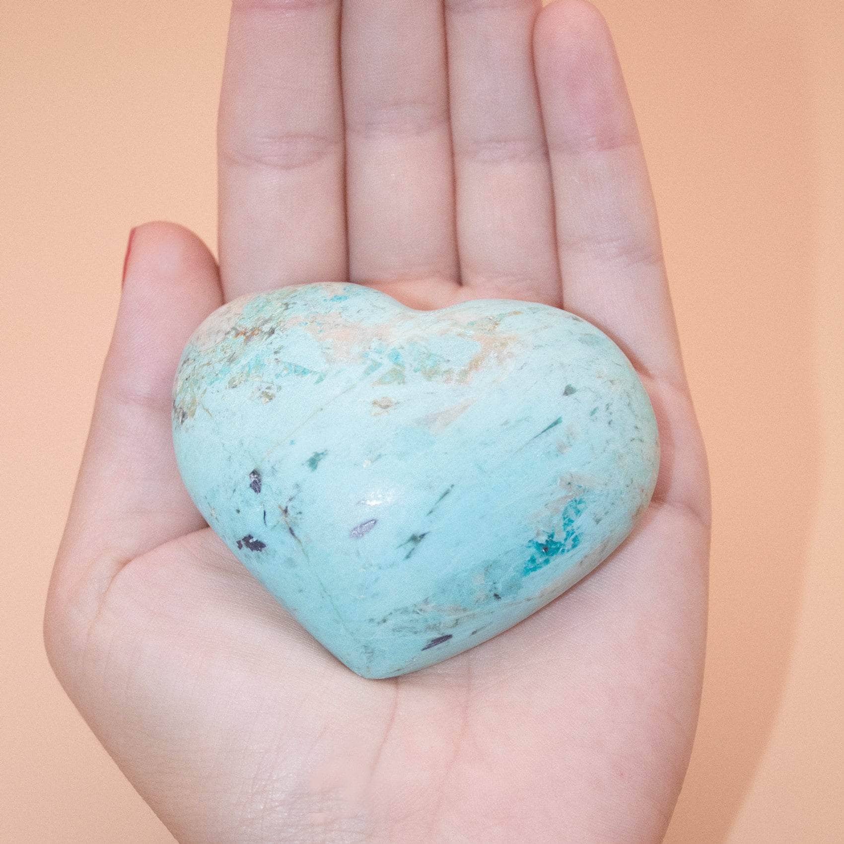 Natural Peruvian Turquoise Hearts  - AAA Premium Quality - Image 23