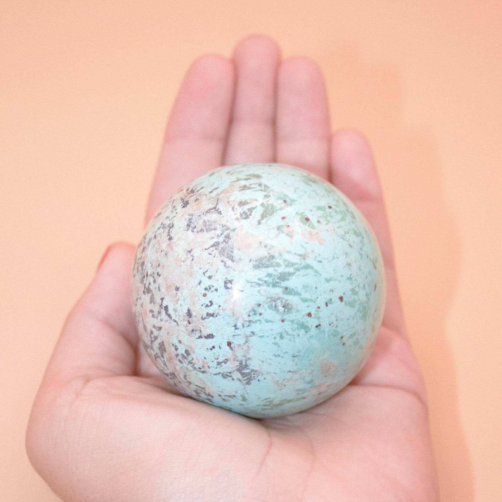 Natural Peruvian Turquoise Sphere - AAA Premium Quality - Image 8