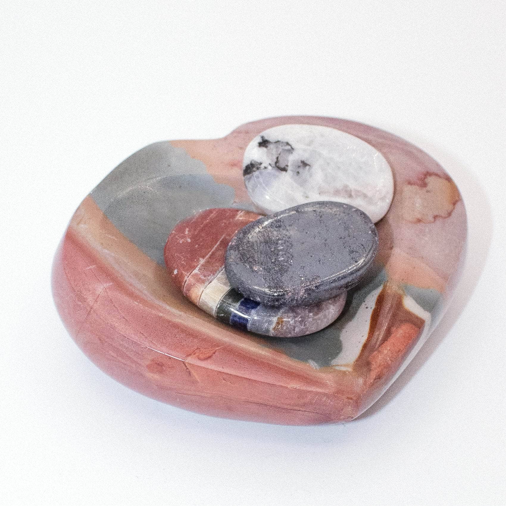 Polychrome Jasper Heart Bowl - 1 of a Kind - Image 20