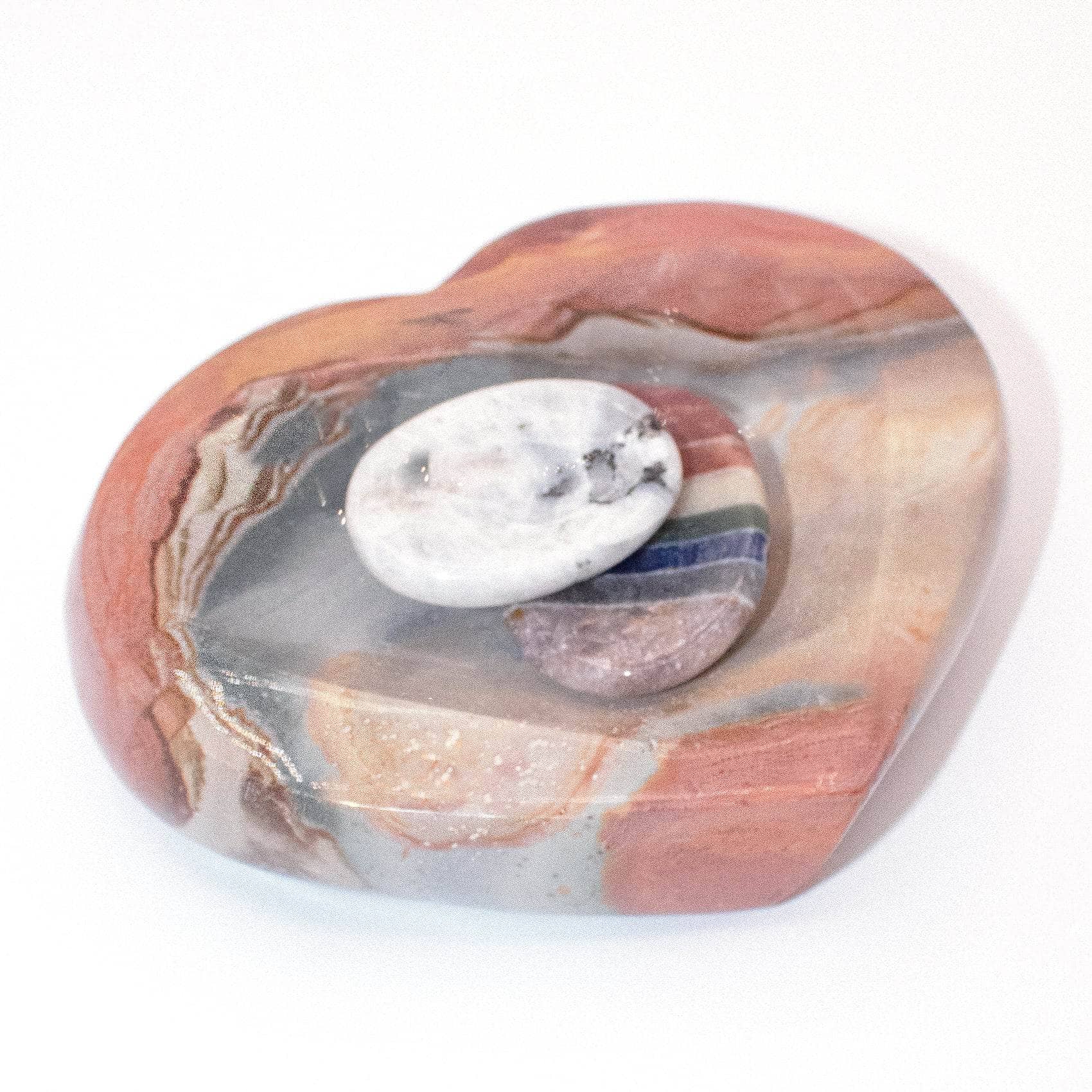 Polychrome Jasper Heart Bowl - 1 of a Kind - Image 35