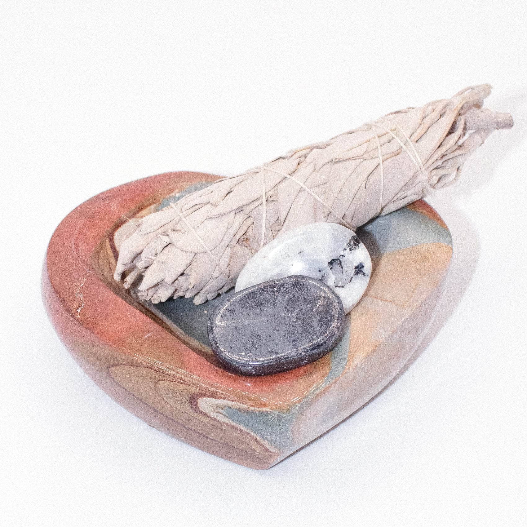 Polychrome Jasper Heart Bowl - 1 of a Kind - Image 41
