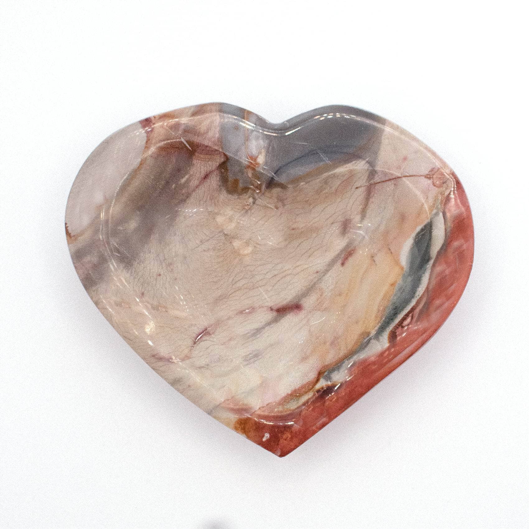 Polychrome Jasper Heart Bowl - 1 of a Kind - Image 48