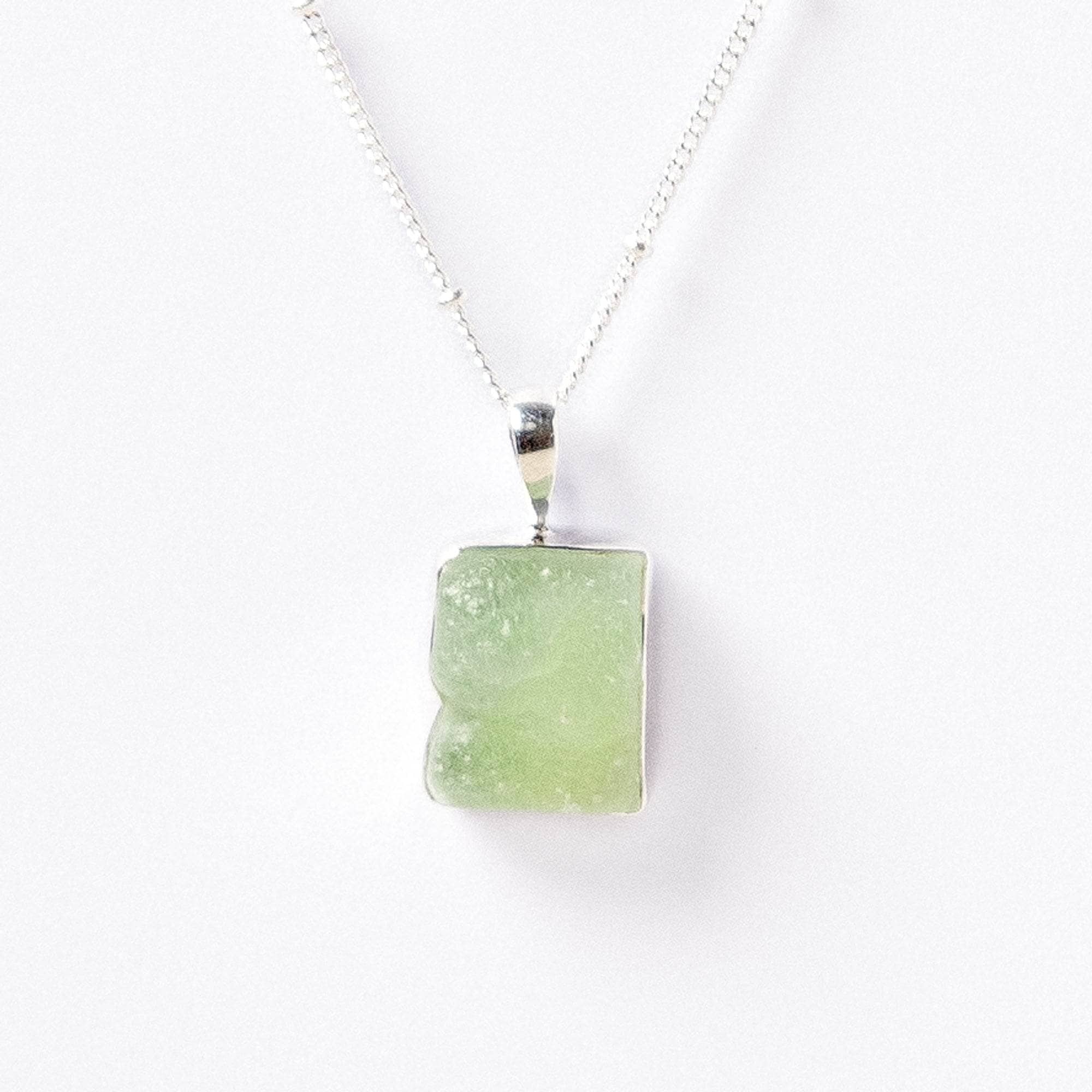 Prehnite Raw Crystal Necklace - Image 4
