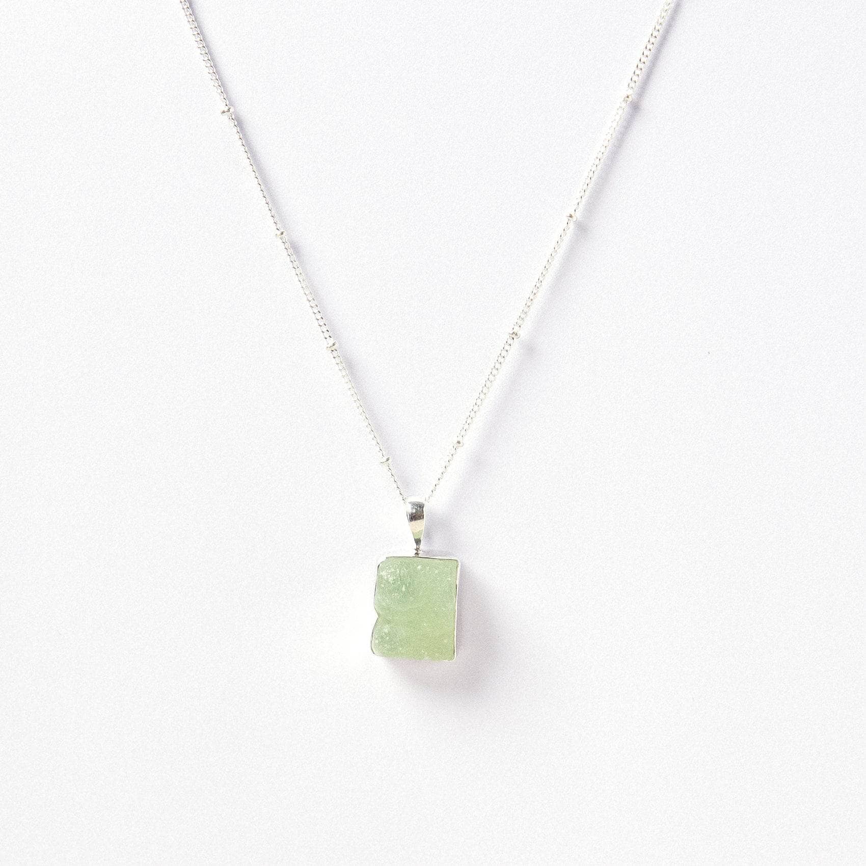 Prehnite Raw Crystal Necklace - Image 6