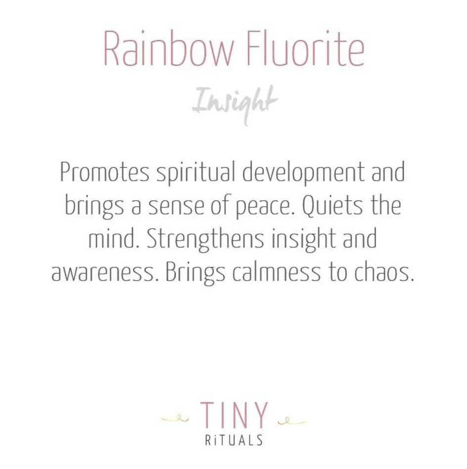 Purple Rainbow Fluorite Pyramid - Image 5