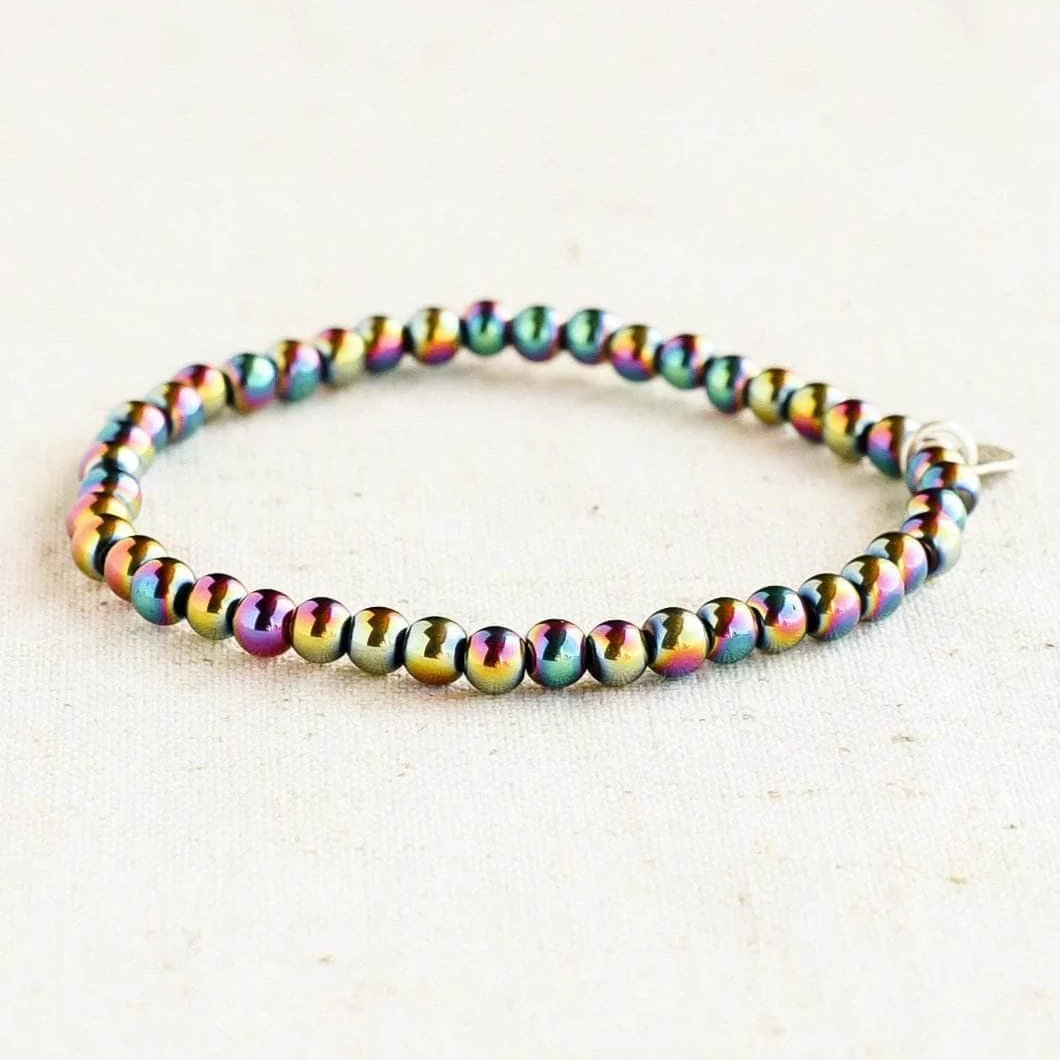 Rainbow Hematite Energy Bracelet - Image 3