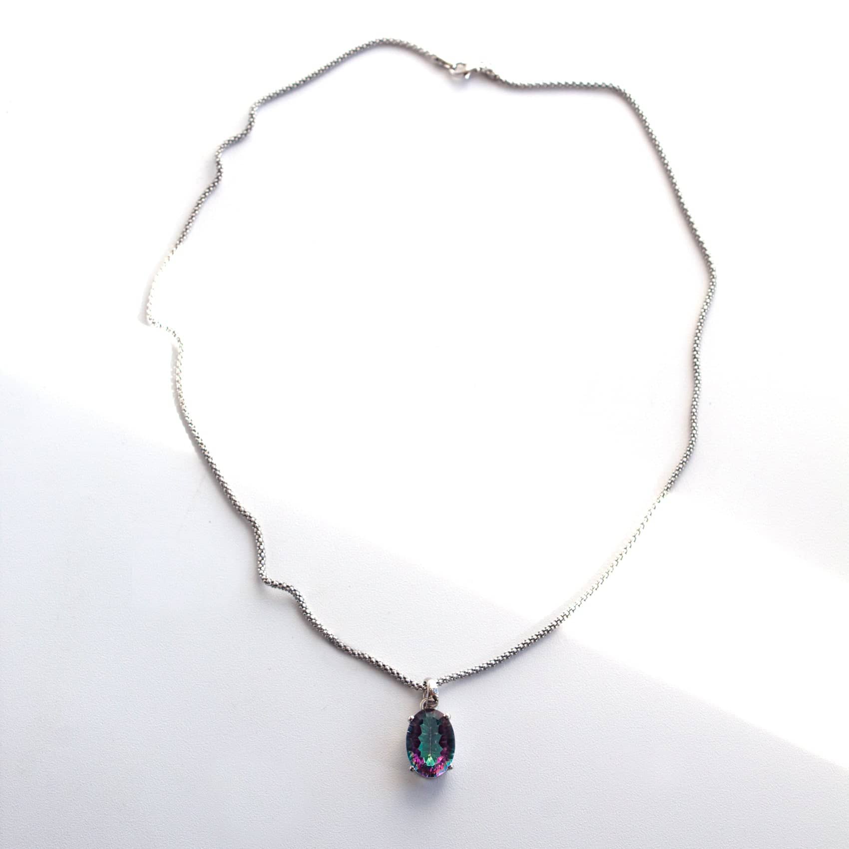 Rare Mystic Topaz Oval Pendant - Image 5