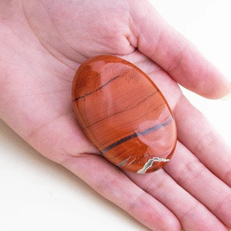 Red Jasper Palm Stone - Image 2