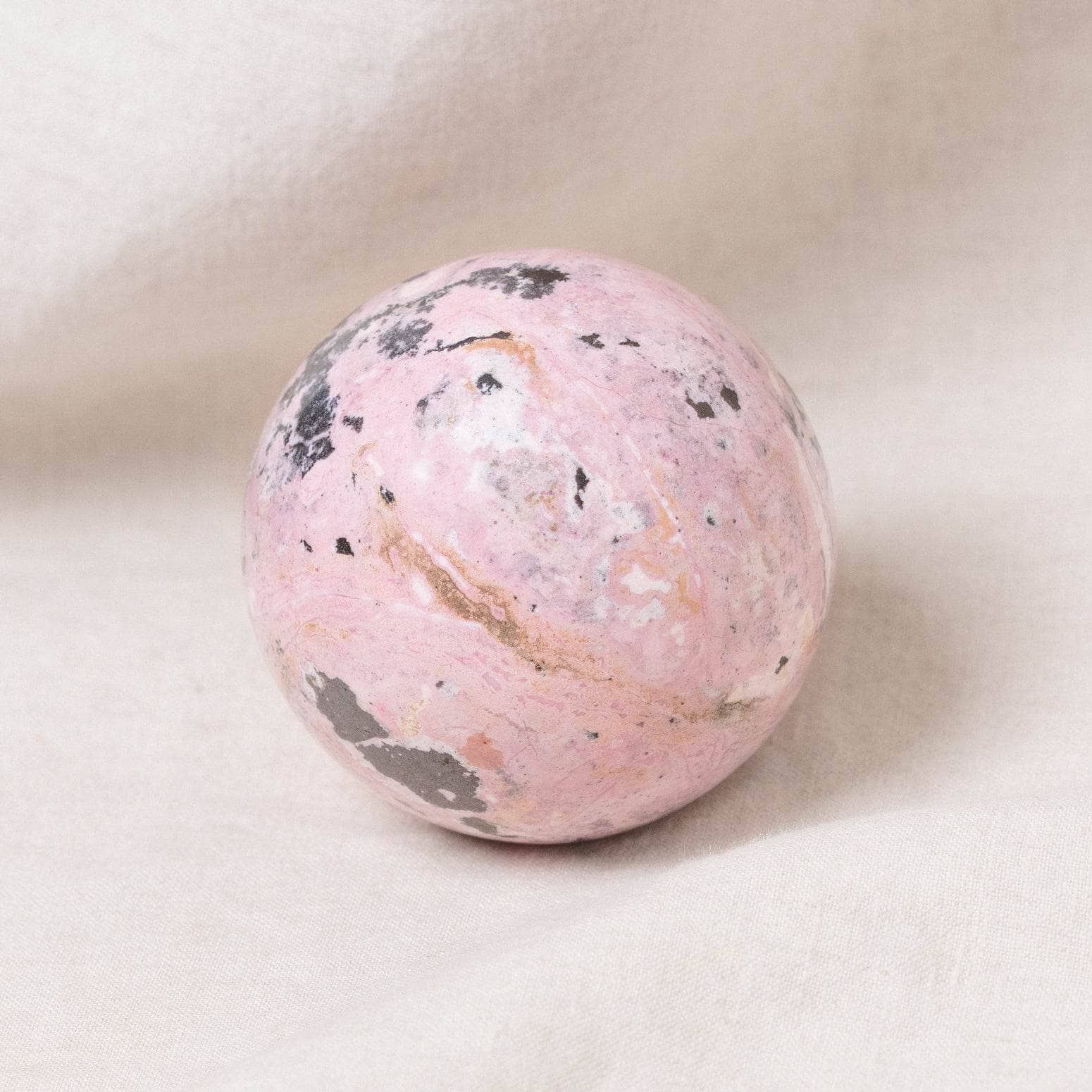 Peruvian Rhodonite Sphere with Tripod - AAA Premium Quality - Image 14