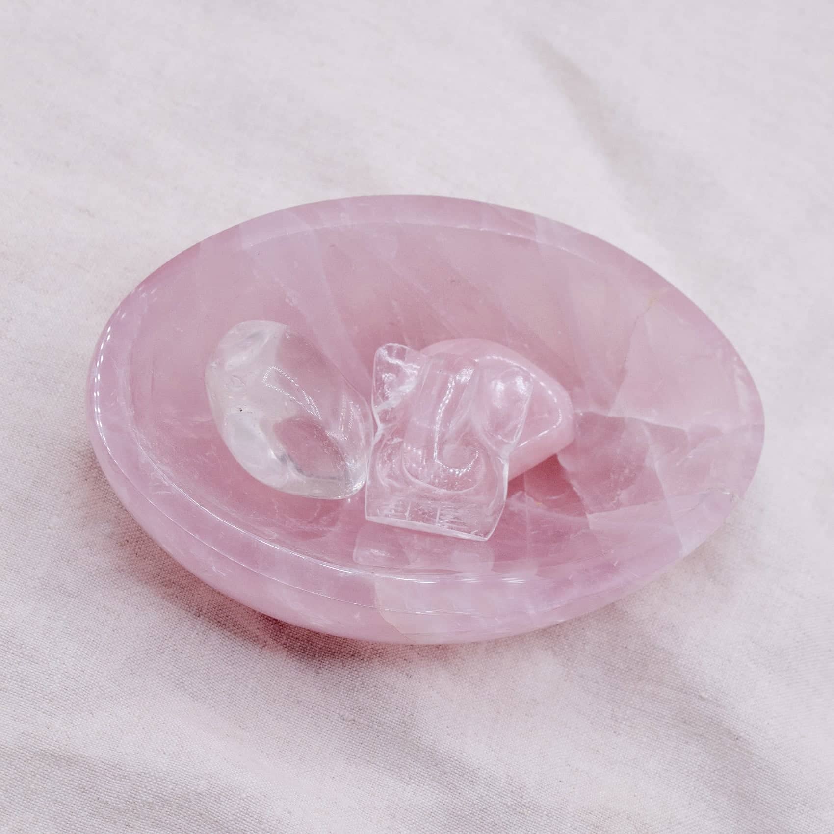 Rose Quartz Crystal Bowls- 1 of a Kind - Image 22