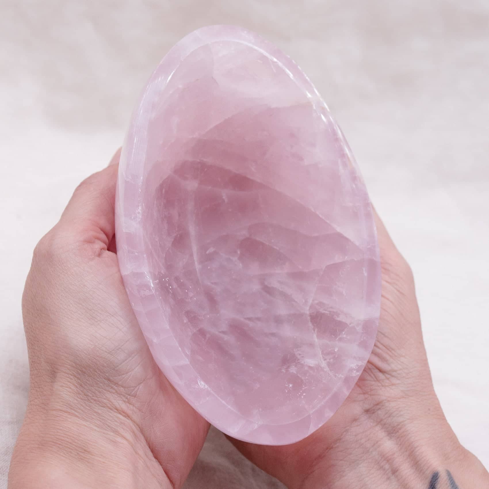 Rose Quartz Crystal Bowls- 1 of a Kind - Image 47