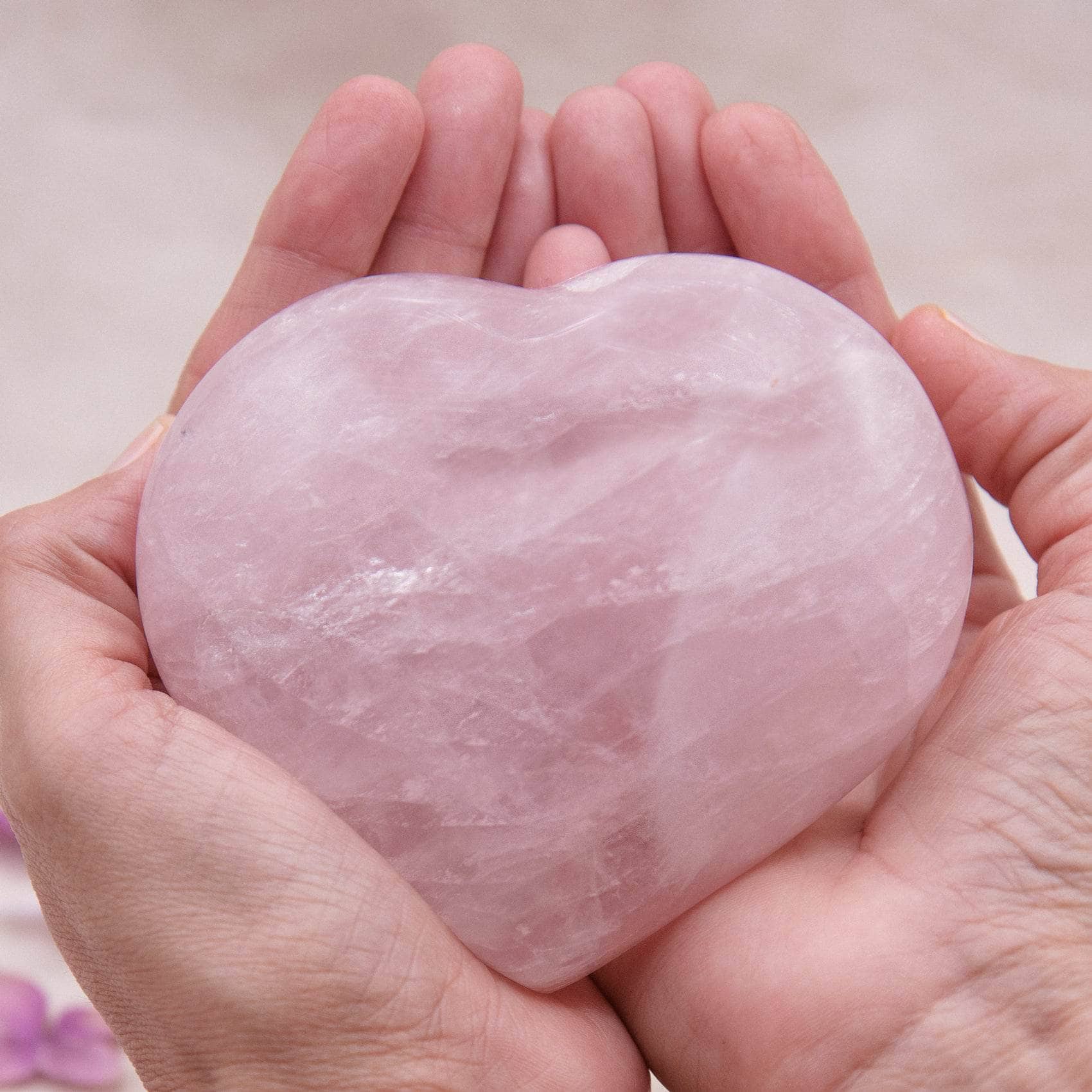 Rose Quartz Hearts - Large - AAA Premium Quality - Image 21