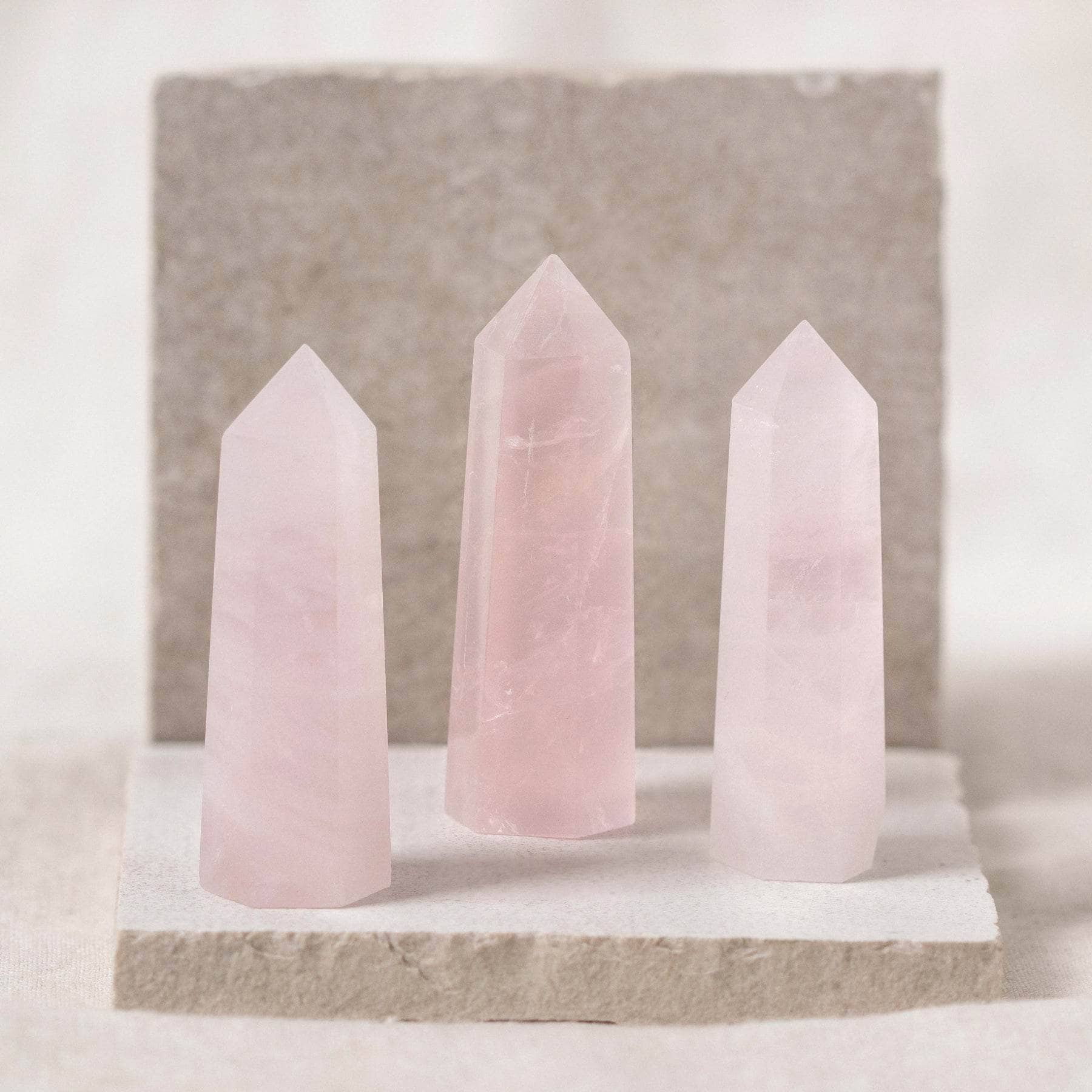 Rose Quartz Crystal Point - AAA Premium Quality - Image 3