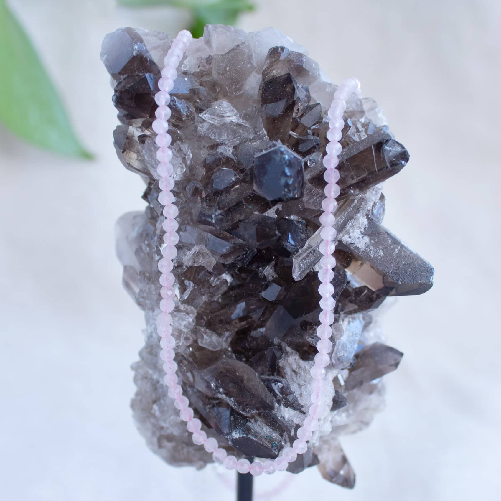 Rose Quartz Single or Double Strand Necklace - Image 2