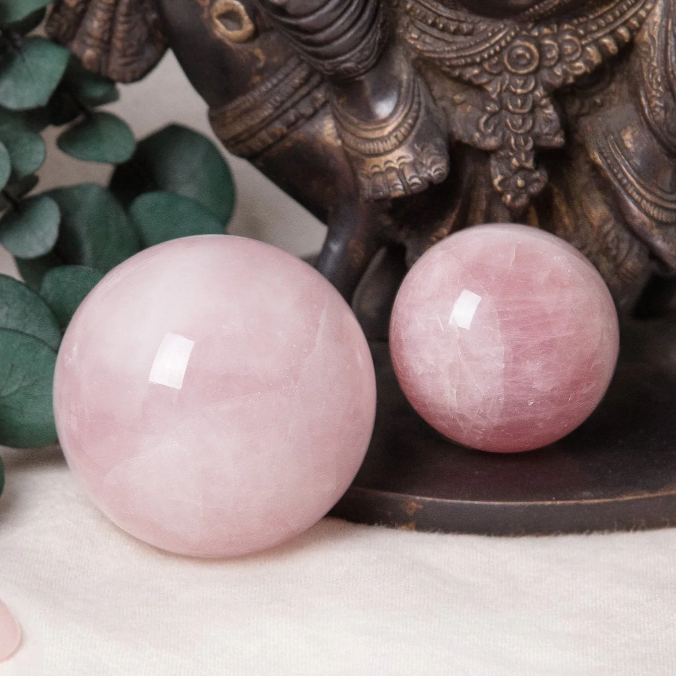 Rose Quartz Sphere with Tripod - Image 4