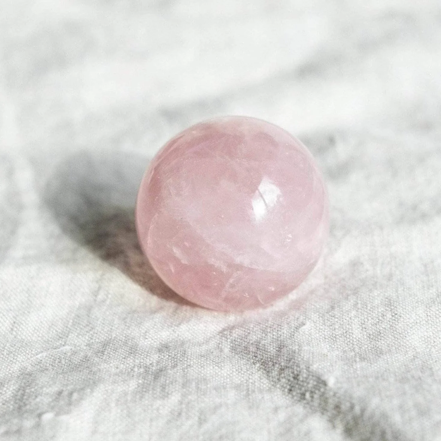 Rose Quartz Sphere with Tripod - Image 6